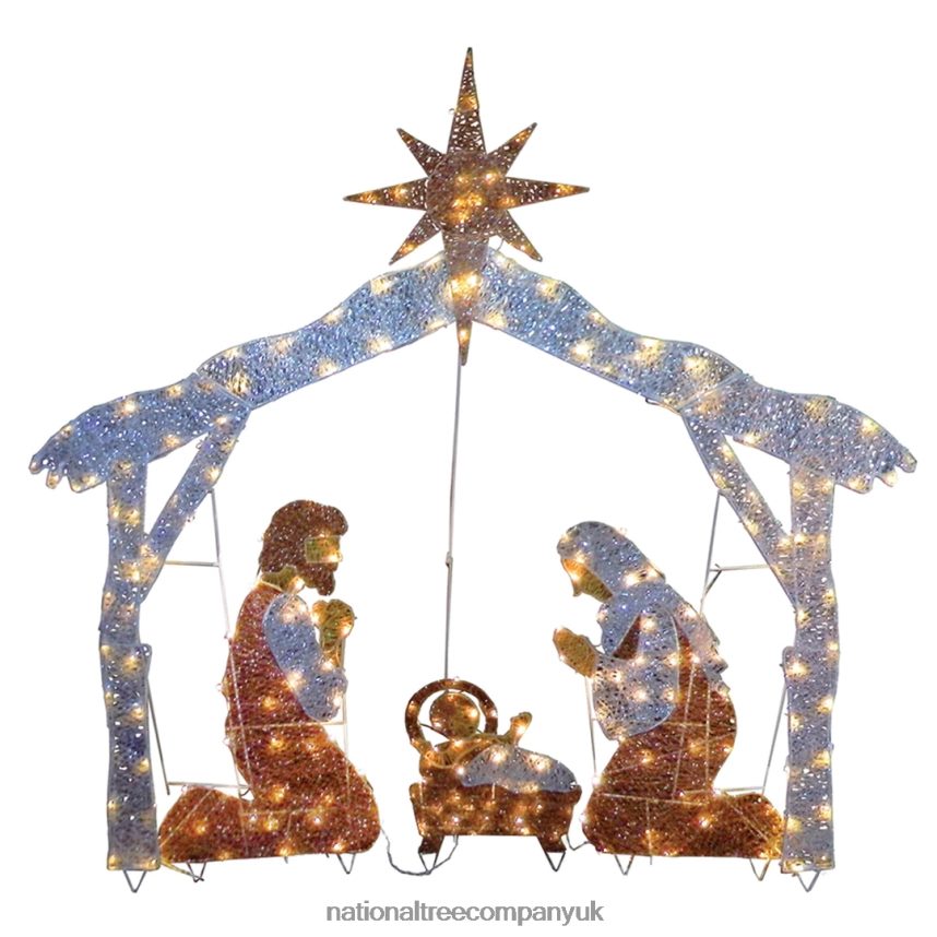 decoration | National Tree Company 72in Nativity Scene with White LED Lights F2L4F587